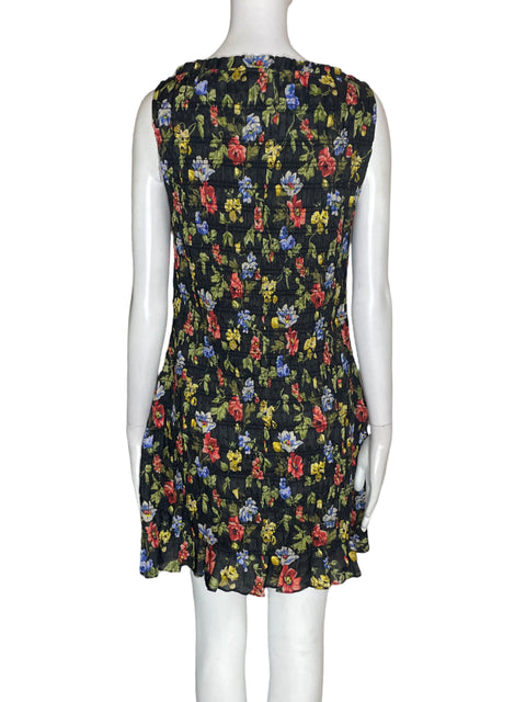 Vestido Doen de Algodón Sin mangas Estampado Midi Verde - Talla M