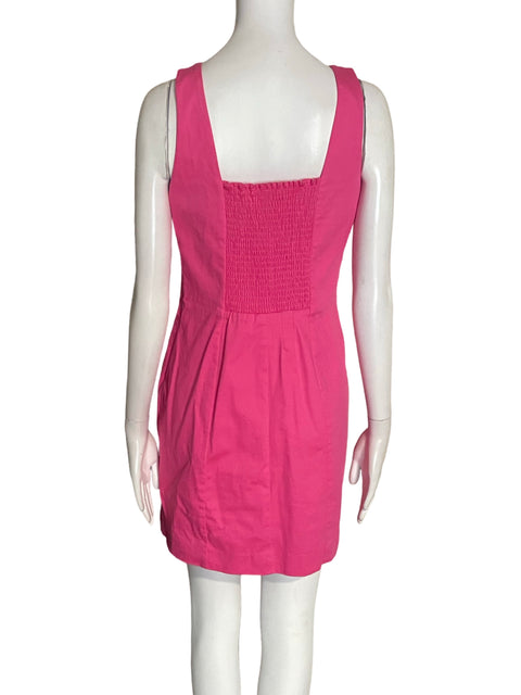 Vestido Adrianna Papell Sin mangas Midi Liso Rosado - Talla 4