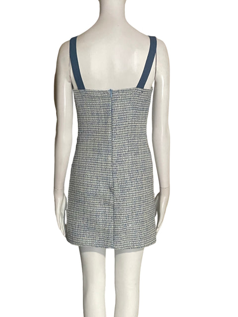 Vestido City Studio Tiras Mini Estampado Verde - Talla 0