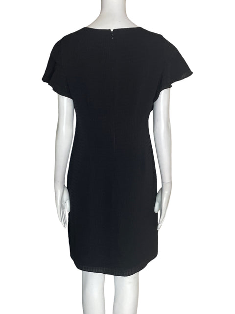 Vestido Imnyc Liso Manga corta Suelto Negro - Talla 6