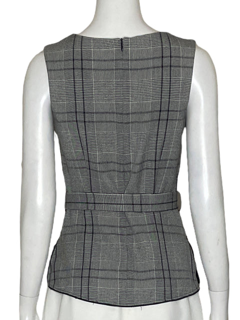 Blusa Zara Estampado Gris - Talla XS