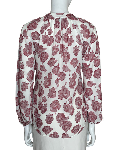 Blusa Ann Taylor Estampado Relieve Rojo - Talla XS
