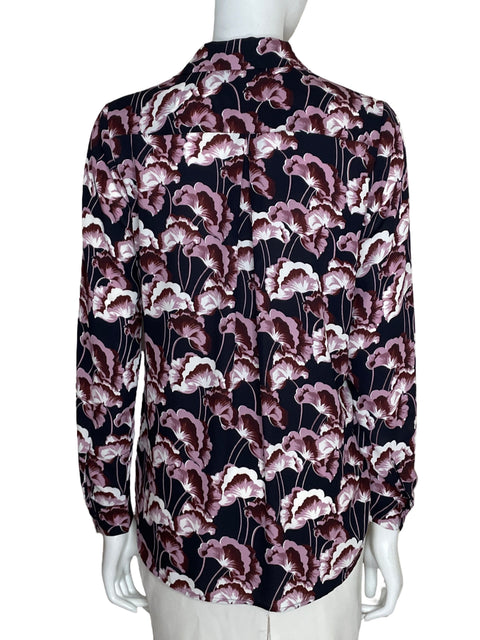 Camisa Ann Taylor Estampado Floral Negro - Talla S