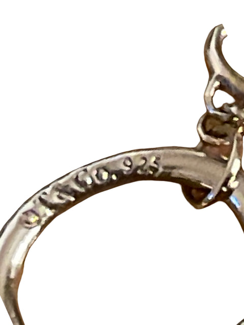 Dije Tiffany & Co. Corazón Y Llave Filigrana Plateado - Talla U