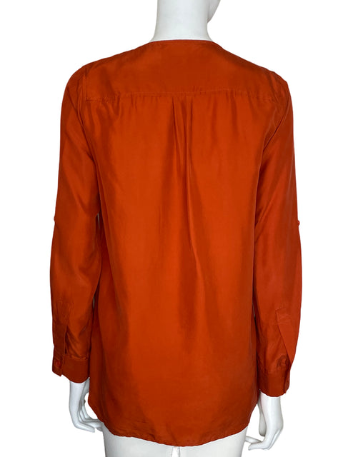 Blusa Michael Kors de Seda Manga larga Naranja - Talla S