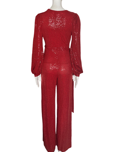 Mono Va Va Voom Lemtejuela Palazo Cuello v Rojo - Talla S