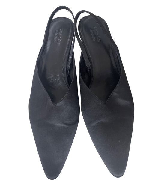 Zapato Massimo Dutti Punta cerrada Destalonado Tacón bajo Negro - Talla 41