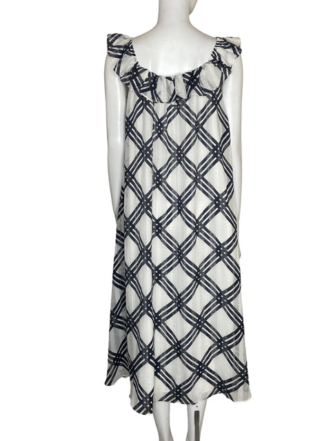 Vestido Ann Taylor Maxi Estampado Blanco - Talla 2