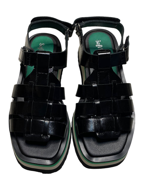 Sandalia Sofi Martire Cangrejero Plataforma Negro - Talla 6