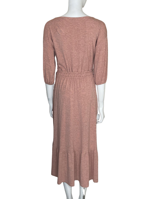 Vestido Ann Taylor Maxi Vuelos Rosado - Talla XS