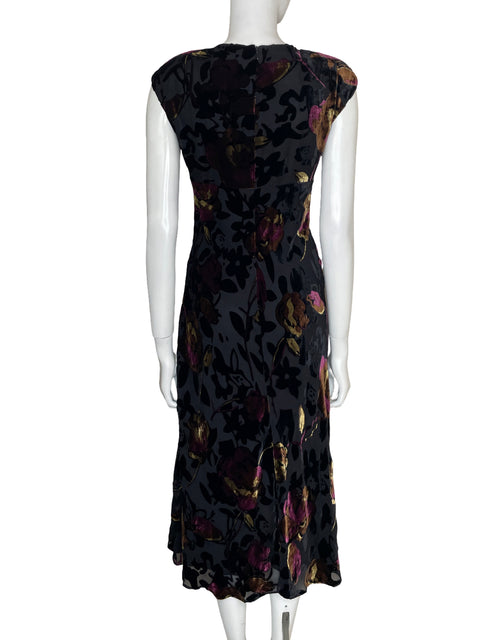 Vestido Jones New York Estampado Floral Negro - Talla 4