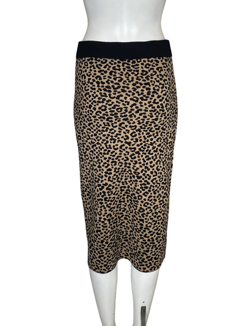 Falda Ann Taylor Estampado Animal print Marrón - Talla S