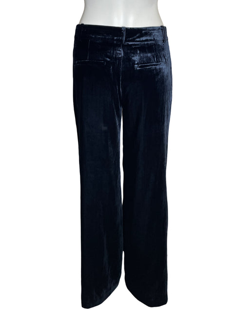 Pantalón Ann Taylor Wide-leg Terciopelo Azul - Talla 4