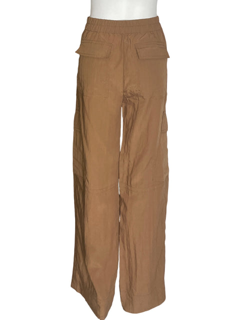 Pantalón Vince Recto Wide-leg Marrón - Talla 6