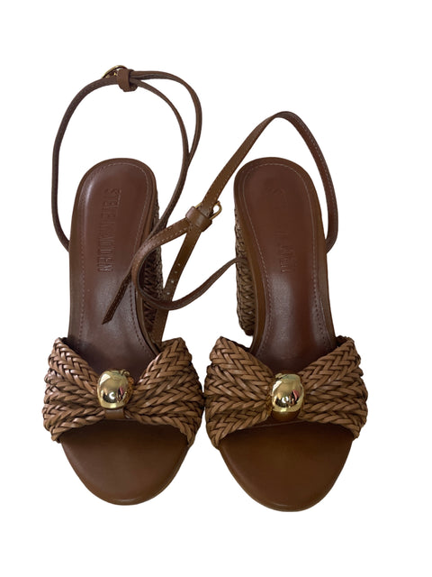 Zapato Sam Edelman Tiras Abierta Tacón alto Marrón - Talla 6