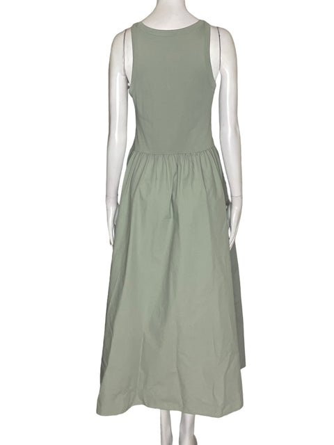 Vestido Cos Maxi Ajustado Corte a Verde - Talla S