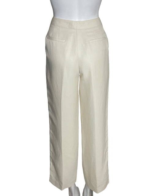 Pantalón Massimo Dutti de Viscosa Wide-leg Beige - Talla 38