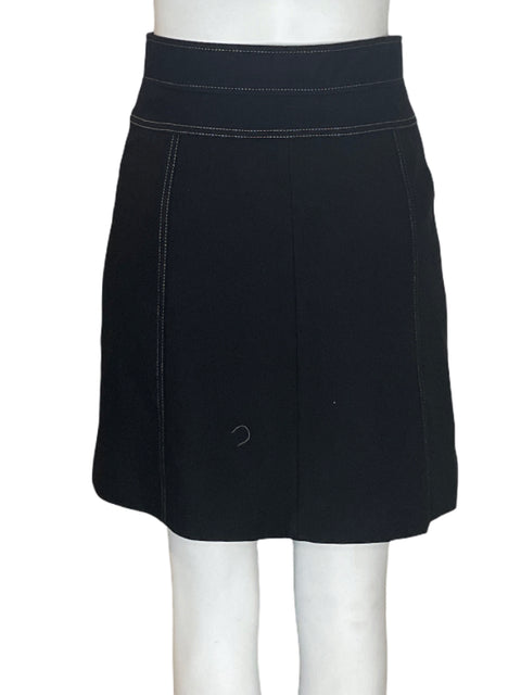 Falda Karen Millen Mini Lisa Zipper Negro - Talla 8