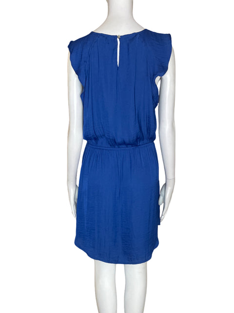Vestido Vince Camuto Ruchas Ajustado cintura Suelto Azul - Talla S