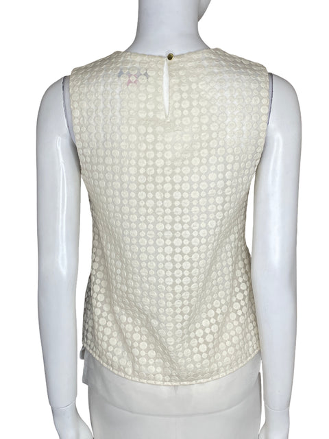 Blusa Vince Camuto Cuello redondo Blanco - Talla XS