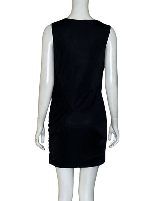 Vestido Bcbg Drapeado Mini Negro - Talla XS