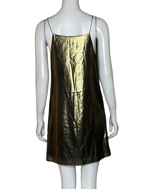Vestido Haute Hippie The Morton Dorado - Talla XS