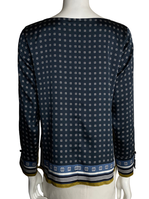 Blusa Ann Taylor Estampado Azul - Talla S