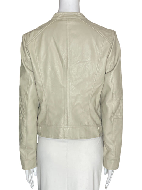 Chaqueta Vero Moda Zipper Bolsillo Manga larga Beige - Talla M