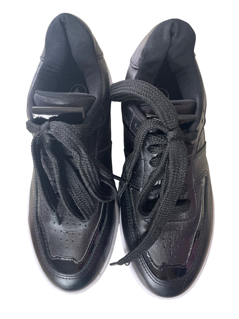 Zapatilla Hush Pupies Suela alta Acolchado Cordones Negro - Talla 36