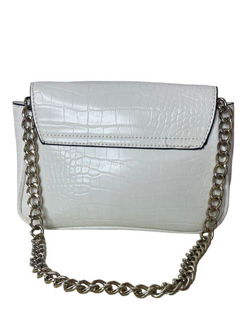 Cartera Asos Cadena Hebilla Botones Blanco - Talla U