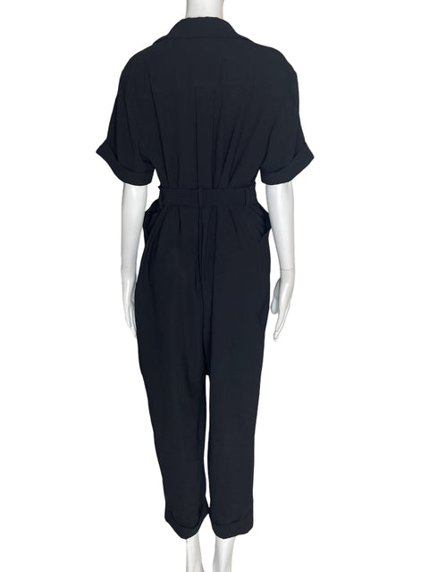 Mono Zara Manga corta Fajon Zipper Negro - Talla S