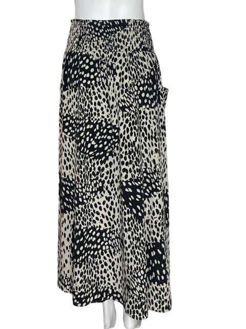 Falda Dkny Jeans Animal print Maxi Blanco - Talla M