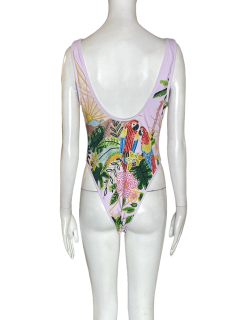 Blusa Tesoro Tps Enterizo Estampado Blanco - Talla L