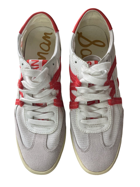 Zapatilla Sam Edelman Suela de goma Texturizado Blanco - Talla 8