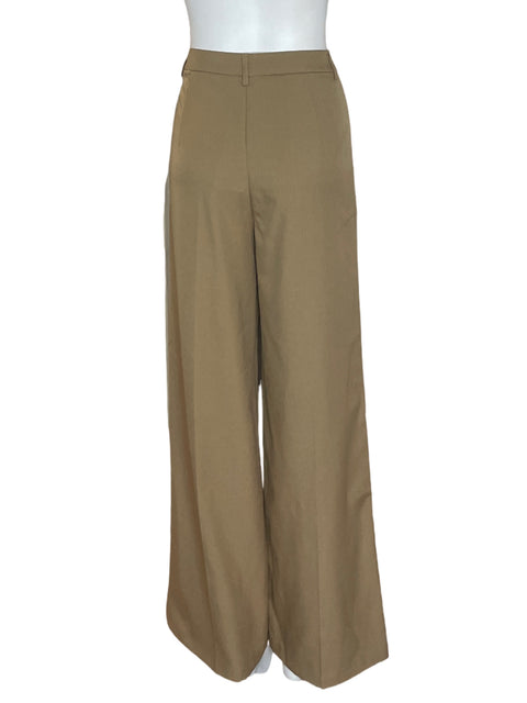Pantalón Anewsta Recto Palazo Marrón - Talla M