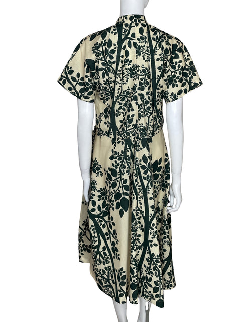 Vestido Felipe De La Pava Estampado Midi Verde - Talla L