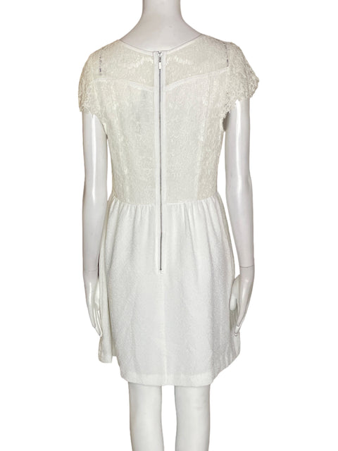 Vestido Kensie Mini Liso Blanco - Talla M