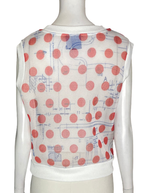 Camiseta Adidas Sin mangas Transparente Blanco - Talla S