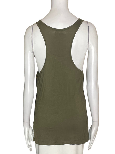 Blusa Verty Lentejuelas Sin mangas Verde - Talla L