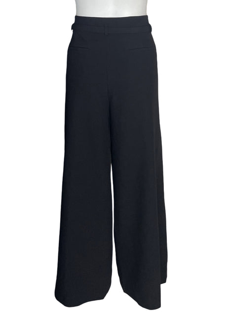 Pantalón Ann Taylor Recto Palazo Negro - Talla 10
