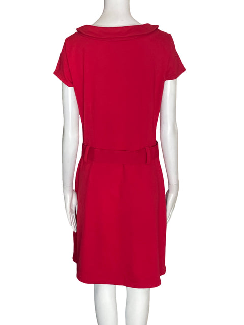 Vestido Cato Manga corta Fajon Rojo - Talla 6