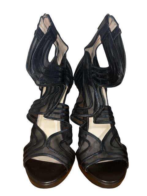 Sandalia Jimmy Choo Transparency Tacón alto Negro - Talla 38