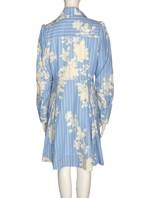 Vestido Tesoro Tps Estampado Fajon Azul - Talla S