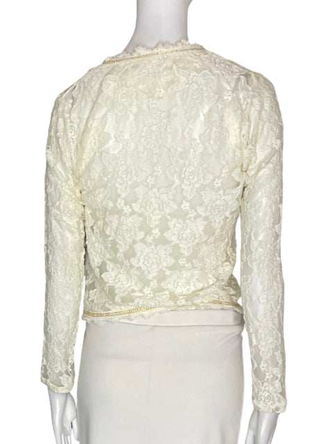 Blusa Govana Encaje Manga larga Blanco - Talla M