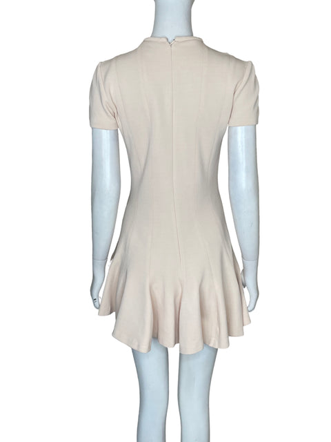Vestido Carven Mini Vuelos Beige - Talla 36
