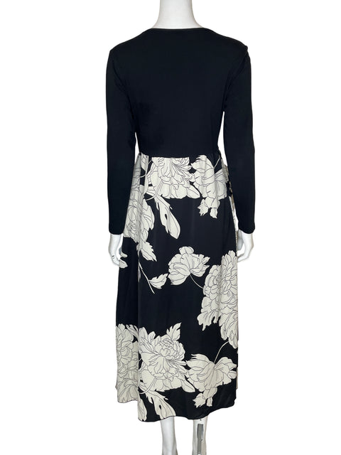 Vestido Btfbm de Algodón Vuelos Asimétrico Negro - Talla M