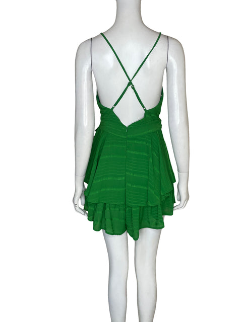 Romper Via Vai Cuello v Vuelos Verde - Talla M