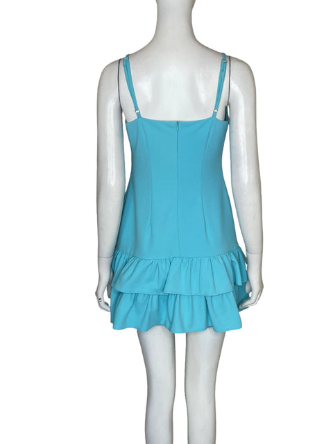 Vestido Bcbg Mini Vuelos Azul - Talla 0