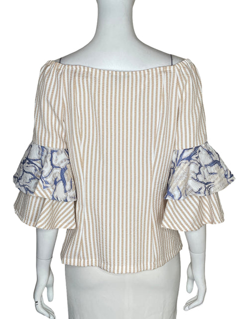 Blusa Alberto Makali Off-shoulder Beige - Talla M