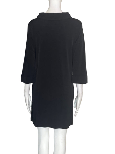 Vestido Tesoro Tps Estampado Midi Negro - Talla S